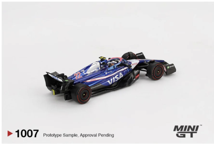 Mini GT 1007: RB VCARB 01 22 Yuki Tsunoda – 2024 F1 Bahrain GP (1:64 Scale)