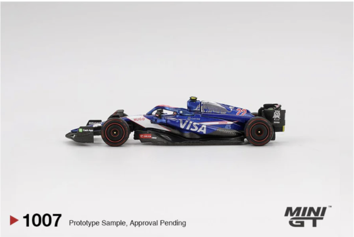 Mini GT 1007: RB VCARB 01 22 Yuki Tsunoda – 2024 F1 Bahrain GP (1:64 Scale)