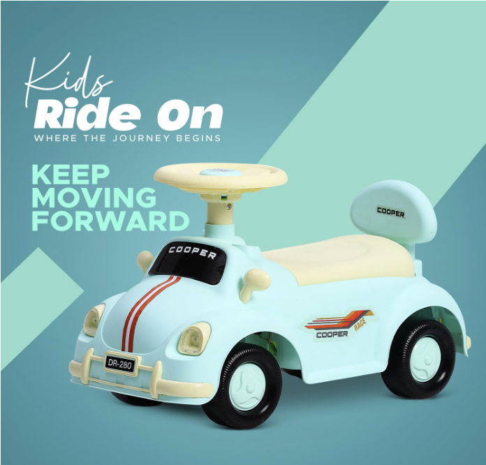RIDE ON DASH Sports Concept Kids Ride-On Car.