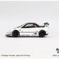 MINI GT 1143 Porsche 911 GT3 R #77+ MINI GT 953  Mazda AZ-1 Liberty Walk LB40 2024 Auto Salon White.
