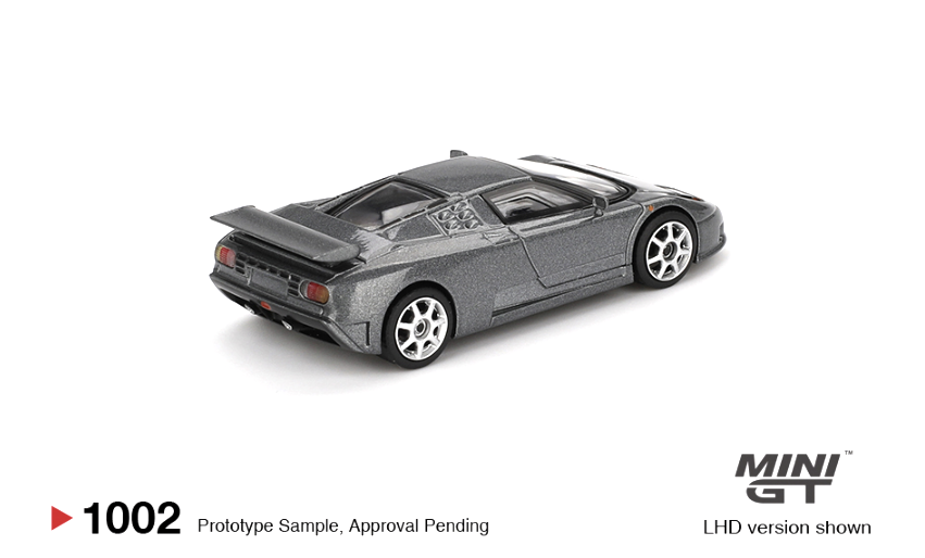 Mini GT 1002 - Bugatti EB110 Super Sport Grigio Scuro
