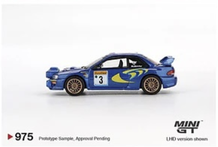 Mini GT 975: Subaru Impreza WRC98 1998 Rally Monte-Carlo 3rd Place #3