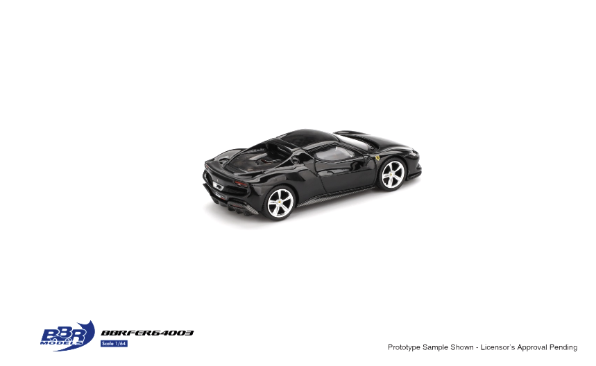 BBR FERRARI 296 GTB NERO DAYTONA