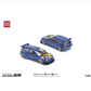 POP Race 1:64 174 Diecast Model Car - Pandem Civic EG6 Metallic Blue With Open Hood