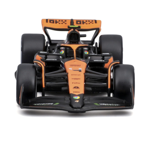 McLaren MCL38 Lando Norris #4 2024 - Realistic 1:43 Scale Model Car Driven by Lando Norris, Official McLaren License,