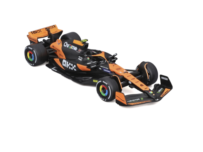 McLaren MCL38 Lando Norris #4 2024 - Realistic 1:43 Scale Model Car Driven by Lando Norris, Official McLaren License,