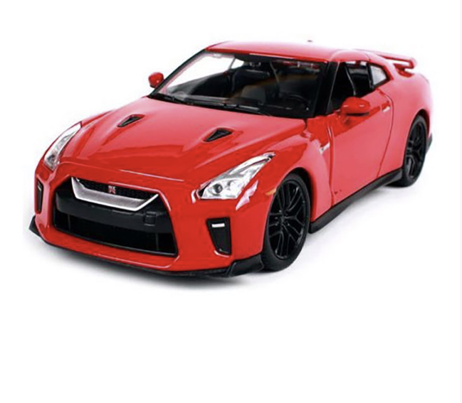 Burago 1:24 Scale 2017 Nissan GT-R R35 Diecast Car Model in Red