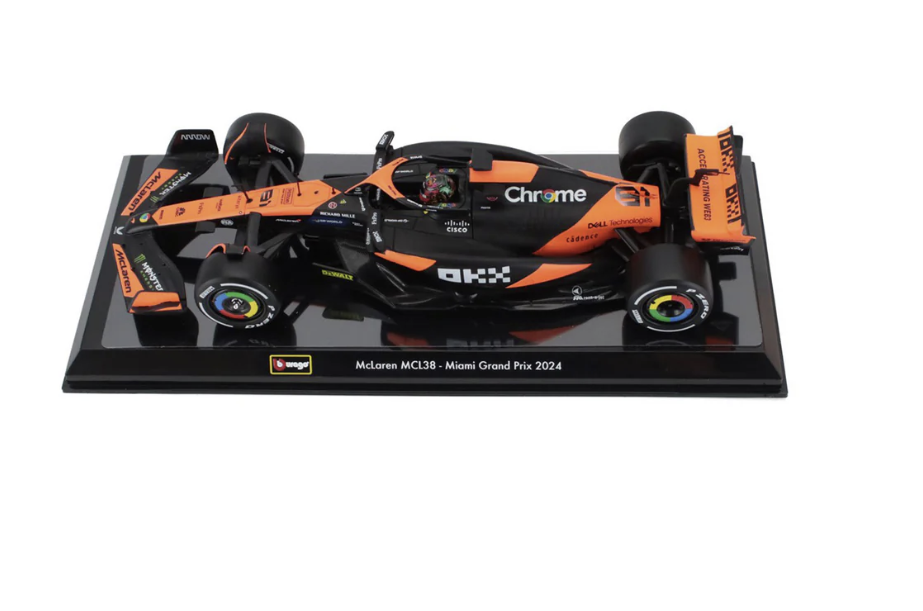 Burago 81 Piastri MCL38 Miami GP 1:24 Car Model