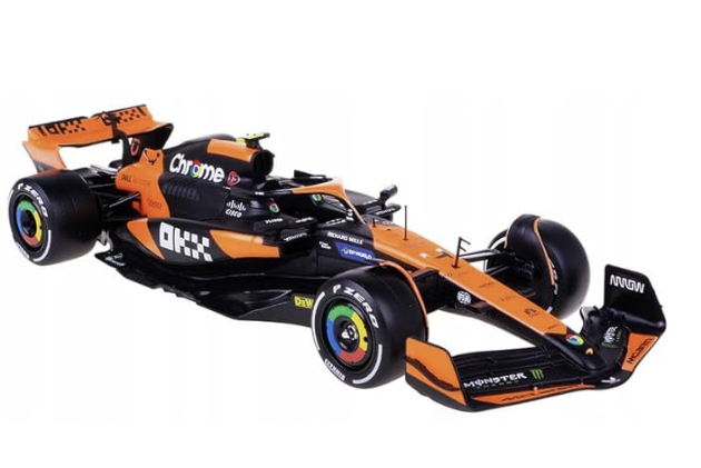 Burago McLaren Formula 1 Team MCL38 Miami.Diecast Model Car F1 Compatible.