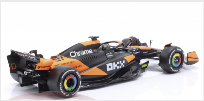 Burago 1:24 2024 Formula 1 Oscar Piastri McLaren MCL38 #81 Miami GP Car Model