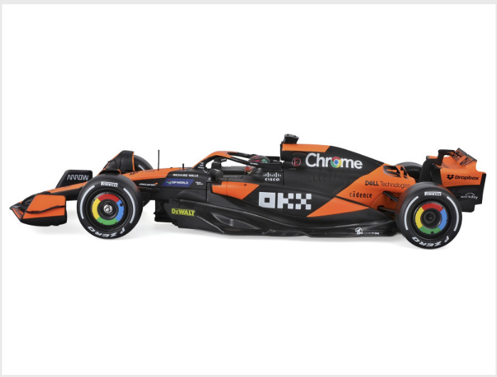 Burago 1:24 2024 Formula 1 Oscar Piastri McLaren MCL38 #81 Miami GP Car Model