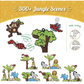 Imagimake Window Art Jungle|Glass Painting Kit.
