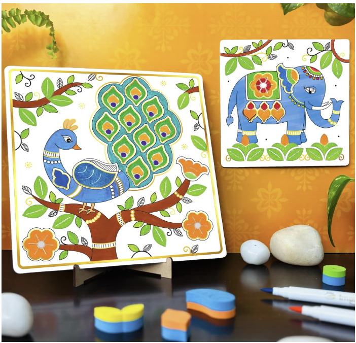 Imagimake DIY Madhubani Art Kit | Make 12 Paintings.