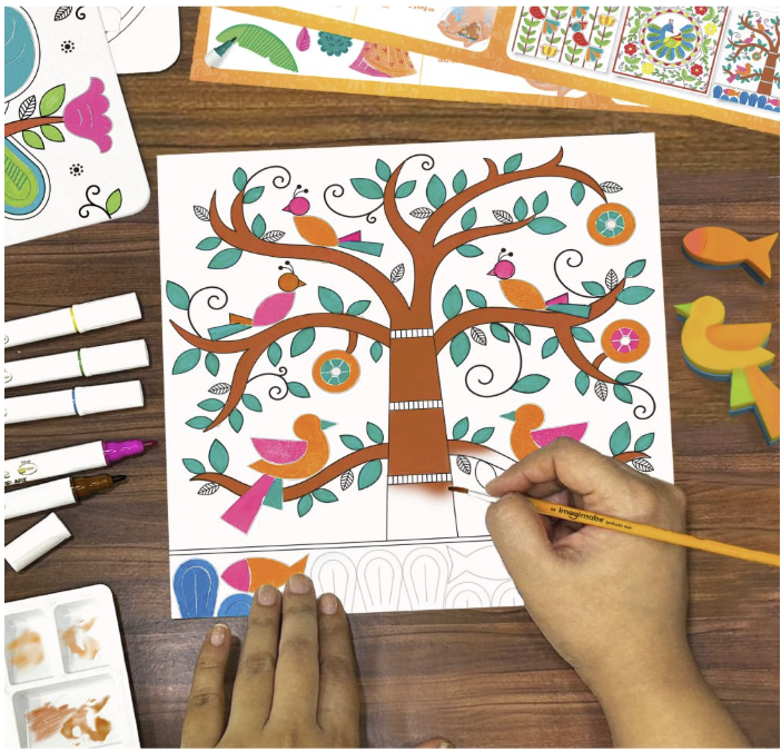 Imagimake DIY Madhubani Art Kit | Make 12 Paintings.