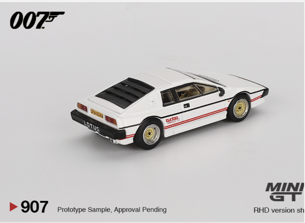 MINIGT 907 Lotus Esprit Turbo White "For Your Eyes Only"