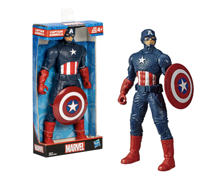 MARVEL Avengers Captain America 9.5‑inch Scale Action Figure.