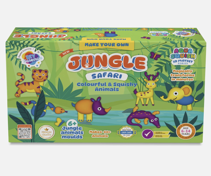 DIYScience® Jungle Safari Aqua Squish KiT Make More Than 40 3D Colour.