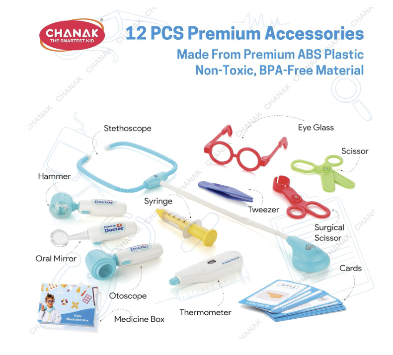 Chanak Premium Doctor Set Trolley (Blue)