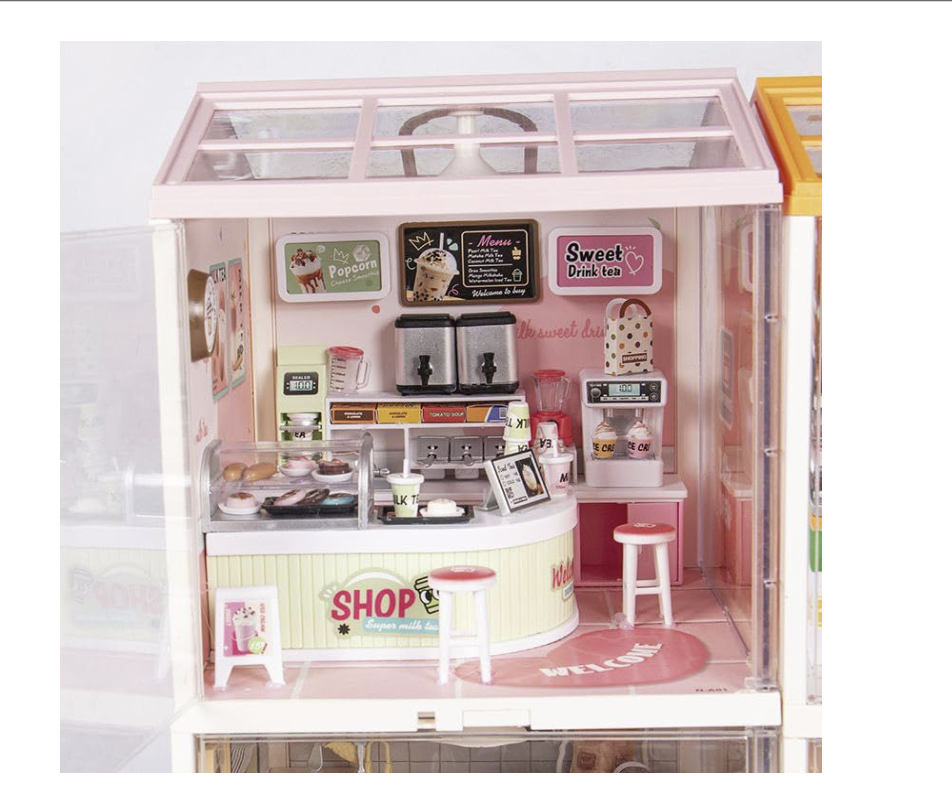 Small Town in Big City – Mini Milk Tea Shop Dollhouse (Mini Milk Tea Shop)
