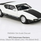 Para64 1:64 Scale 1972 De Tomaso Pantera White/Black – Premium Diecast Model Car