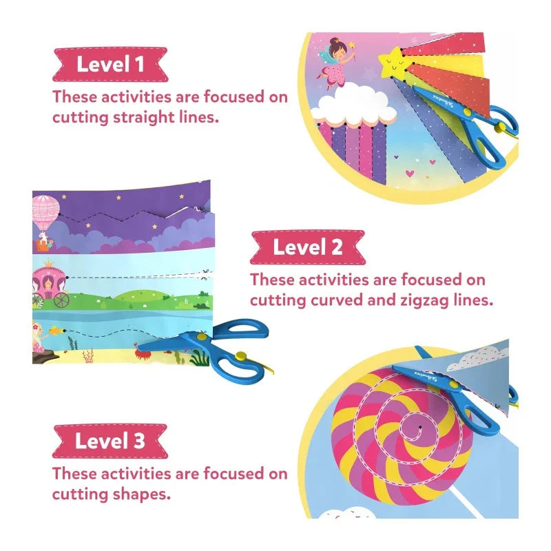 SKILLMATICS Snip SniP Unicorns & Princesses Art & Craft Activity Kit (ages 3-7)