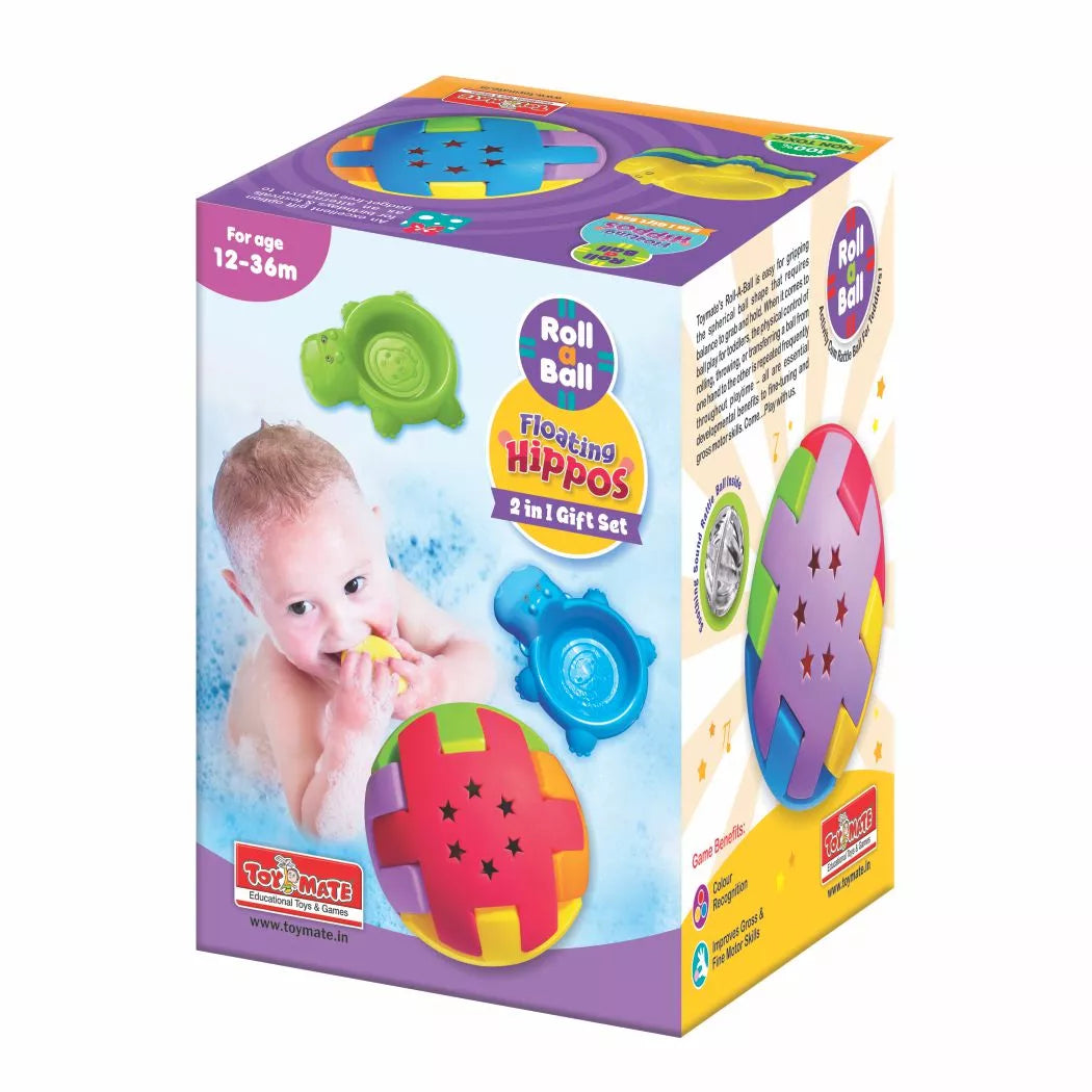 ToyMate Roll A Ball And Floating Hippos 2 in 1 Gift set.