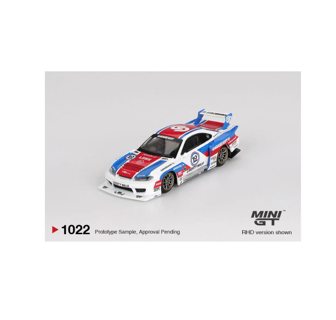 MiniGT 1022: Nissan LB-Super Silhouette S15 SILVIA GARASIDRIFT x LBWK 2025