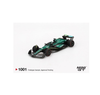 Mini GT 1001: Aston Martin AMR24 18 Lance Stroll 2024 F1 2024 Bahrain GP.