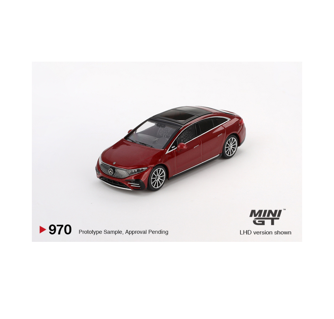 MiniGT  970 - Mercedes-Benz EQS 580 4MATIC Red Metallic