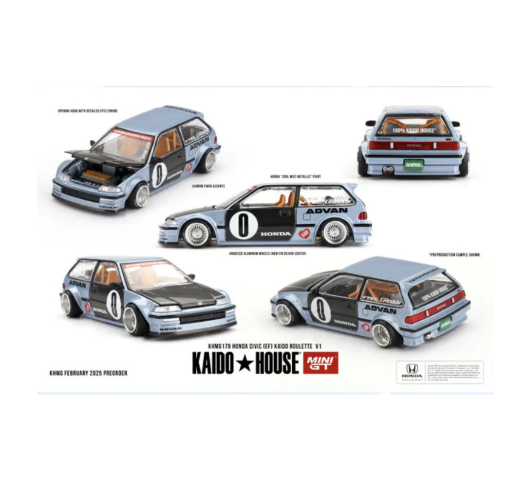 Kaido House Collab Factory Sealed Honda Civic (EF) Kaido Roulette V1 #179