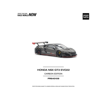 POP Race 1:64 159 Diecast Model Car - Honda NSX GT3 EVO22 Carbon Edition