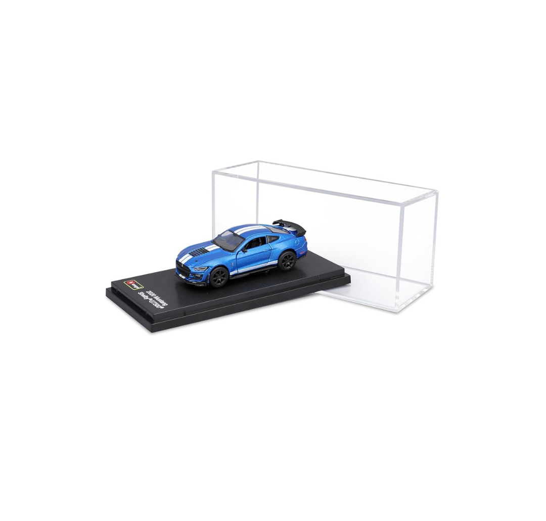 Burago 2020 Shelby Mustang GT500 (Blue) 1:64 Scale.