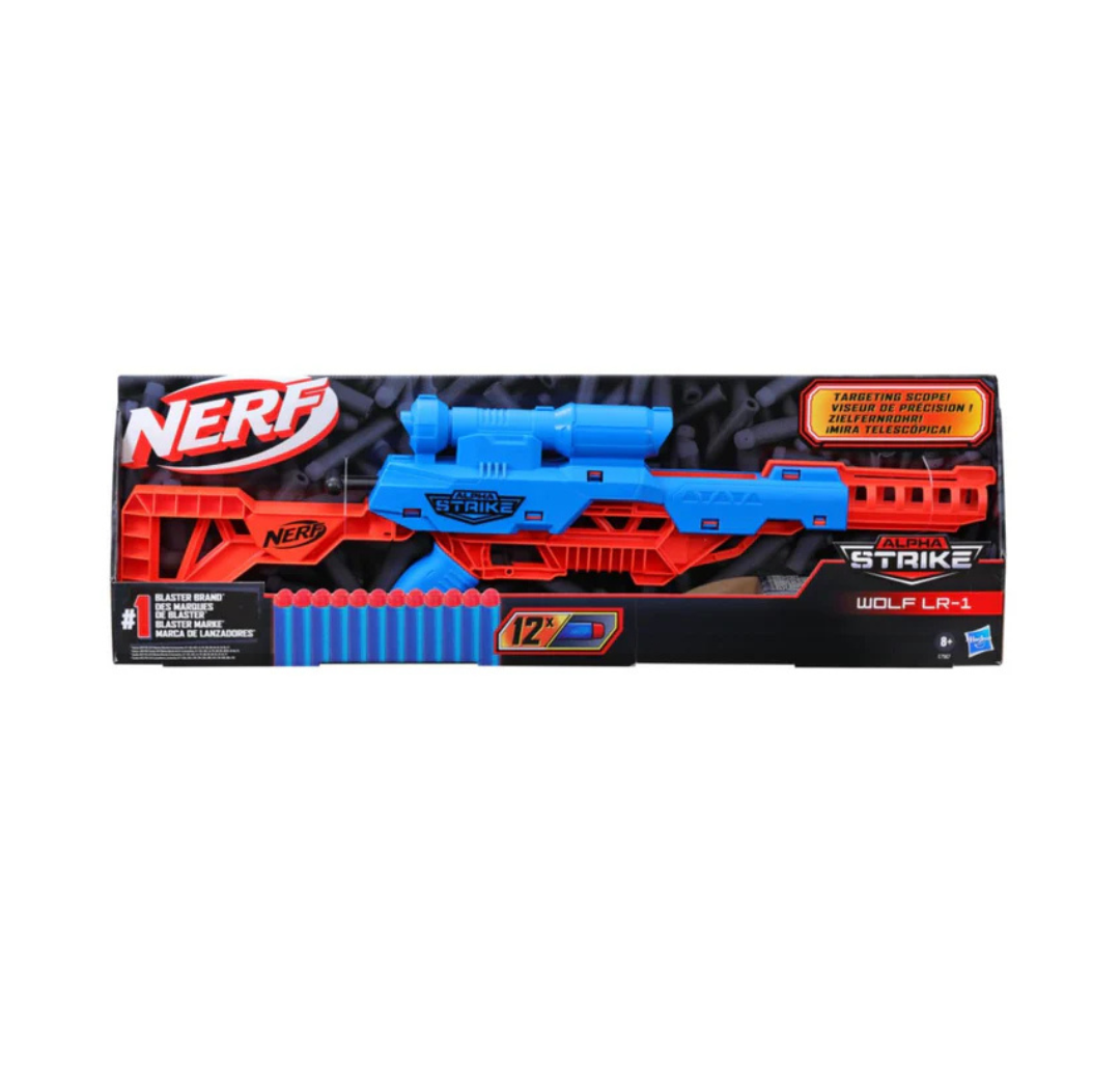 Nerf Alpha Strike Wolf LR‑1 Blaster with Targeting Scope E7567