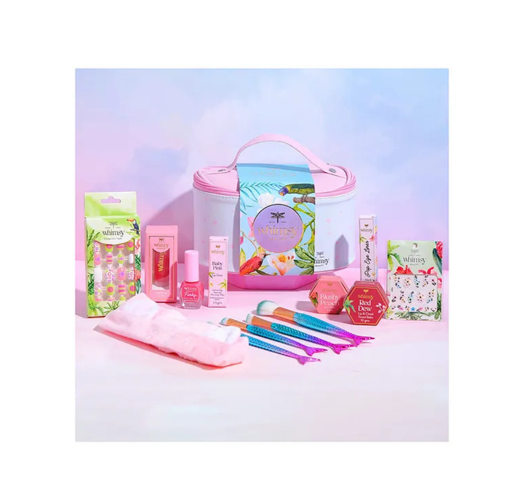 Whimsy Unicorn Travel Beauty Kit for kids and Teens.