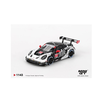 MINI GT 1143 – Porsche 911 GT3 R #77 AO Racing + Mini GT 995: Abarth 595 LB-WORKS x Abas Works Grey