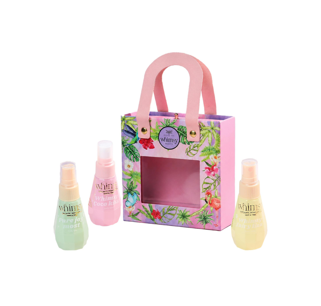 Whimsy Beauty Mini Tropical Bloom Body Mist Kit (Pack of 3)