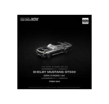 POP RACE PRDC-004 SHELBY MUSTANG GT 500 DARK CHROME SERIES