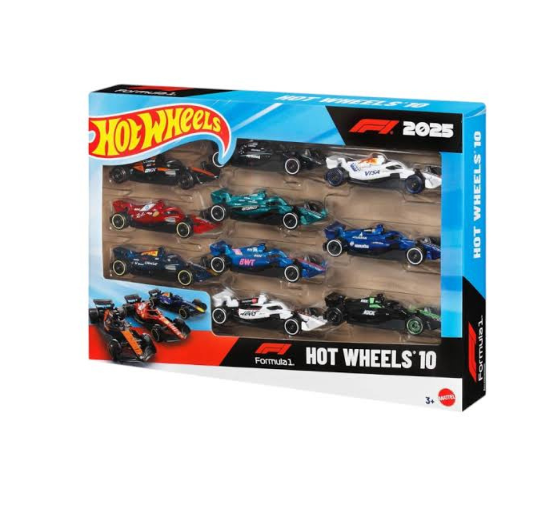Hot Wheels Formula 1 2025 – 10 Car Gift Pack