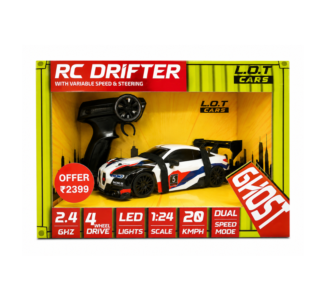 LOT RC Drifter 1:24 Scale Remote Control Car