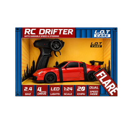 LOT RC Drifter 1:24 Scale Remote Control Car
