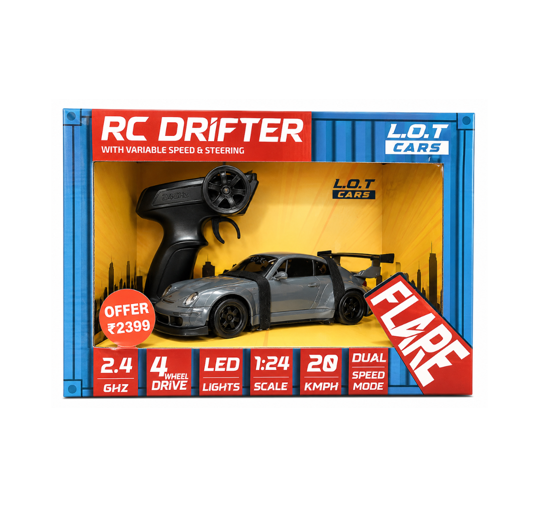 LOT RC Drifter 1:24 Scale Remote Control Car