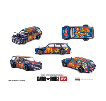 KAIDOHOUSE X MINI GT 248 DATSUN KAIDO 510 WAGON KOI WAGON V1