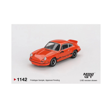 Mini GT 1142: Porsche 911 Carrera RS 2.7 Tangerine with Black Livery