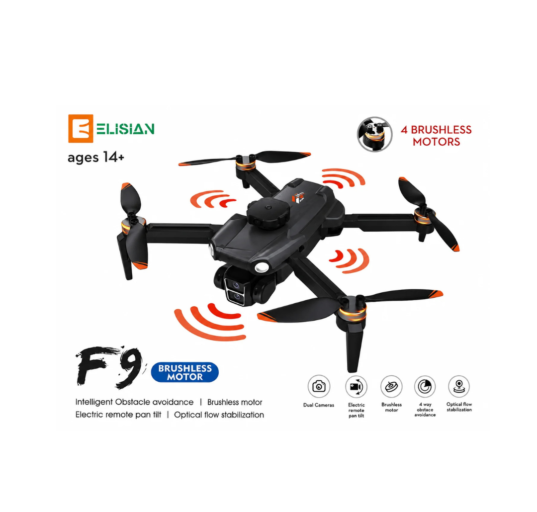 Elision F9 HD Camera Drone with WiFi, Foldable RC Quadcopter.