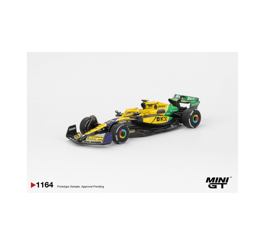 MINI GT 1164 BLISTER PACKAGING MCLAREN MCL38 #4 LANDO NORRIS 2024 F1 MONACO GP