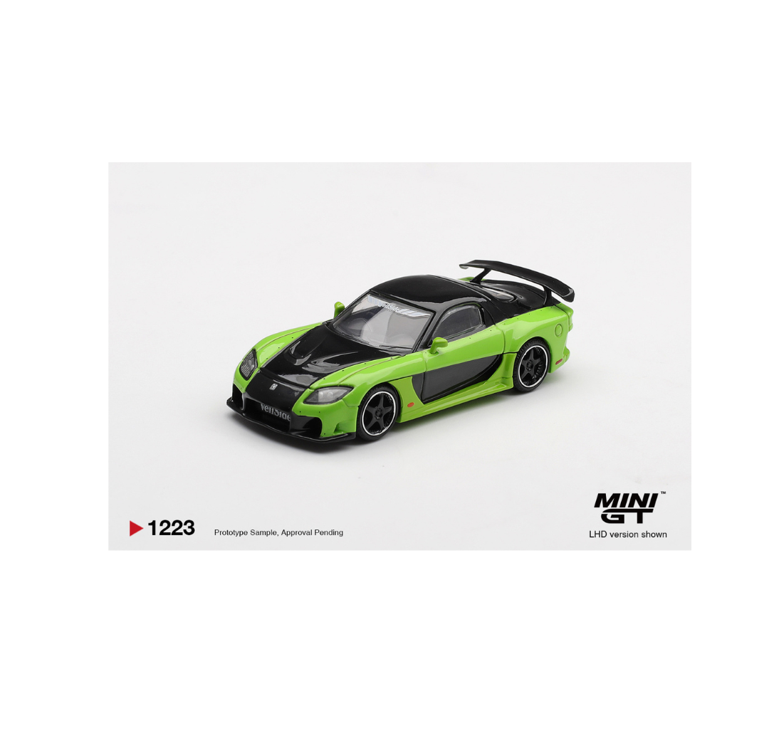 MINI GT 1223 BLISTER MAZDA RX-7 VEILSIDE FORTUNE7 GREEN