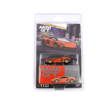 MINI GT 1133 BLISTER PACKAGING LB*WORKS LAMBORGHINI AVENTADOR LIMITED EDITION ORANGE MDX 2025 BLISTER PACKAGING