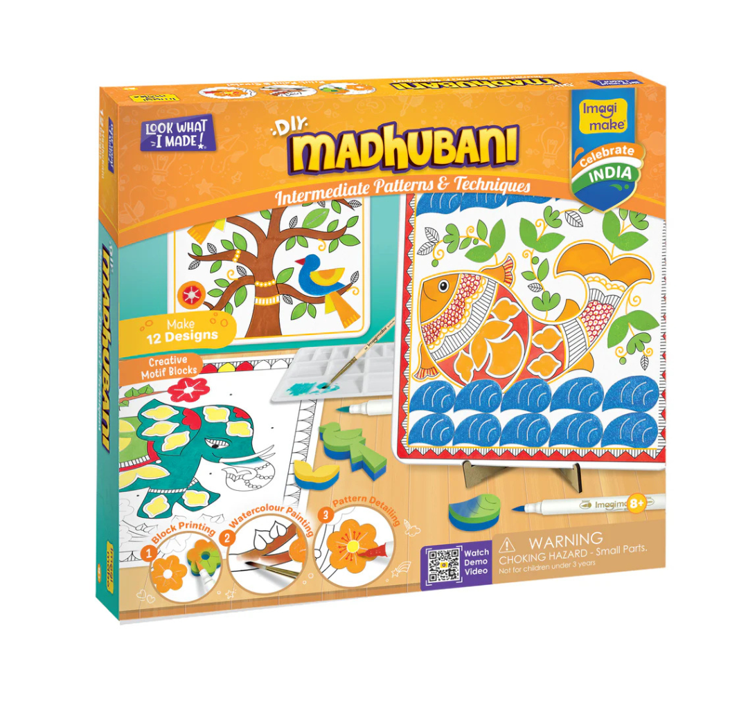 Imagimake DIY Madhubani Art Kit | Make 12 Paintings.