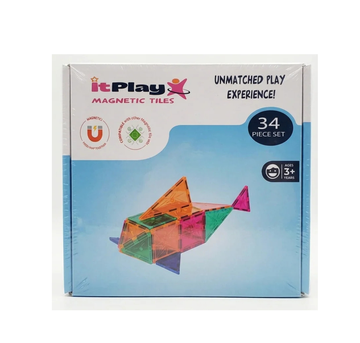 ItPlay Magnetic Tiles (34-Piece Set)