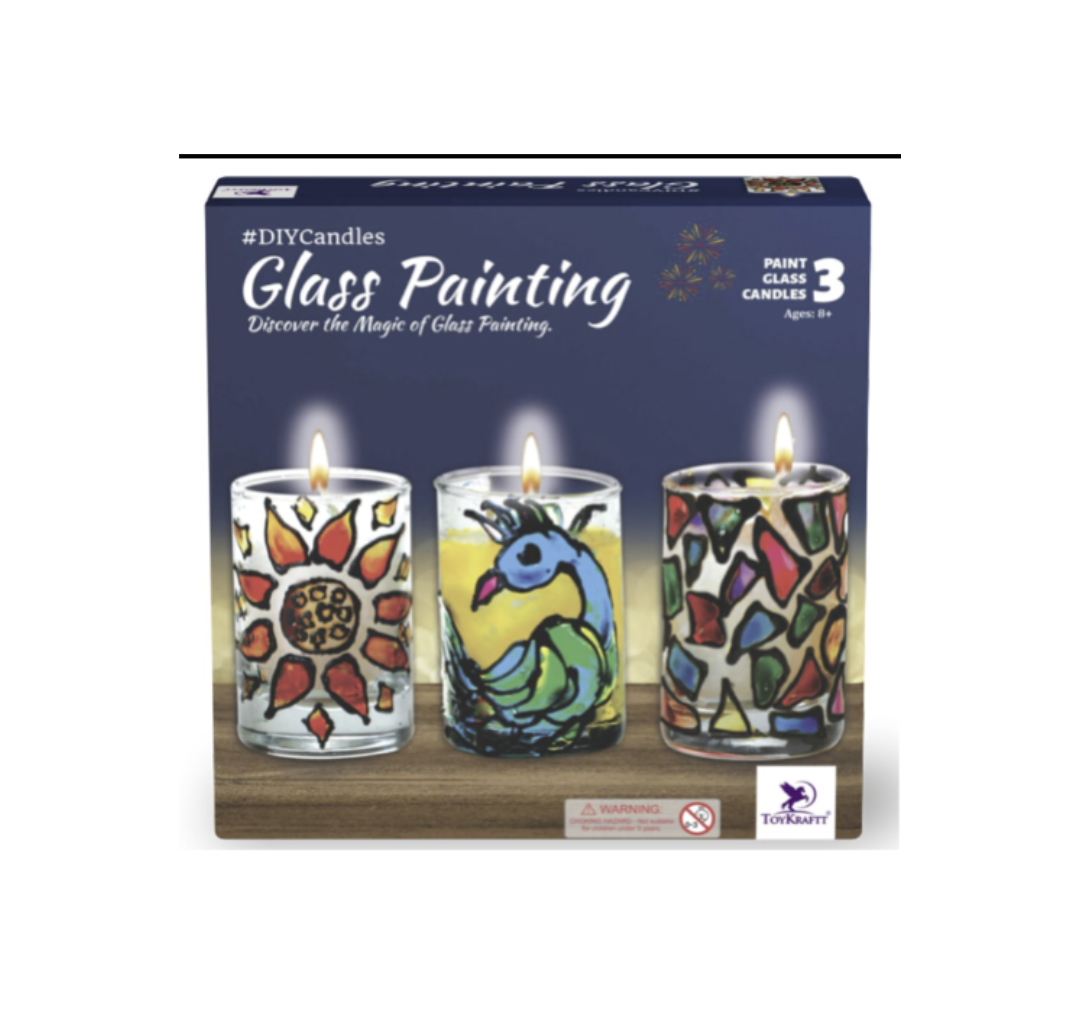 TOYKRAFTT Glass Painting Candle Making Kit for Kids, DIY Kit for Kids.